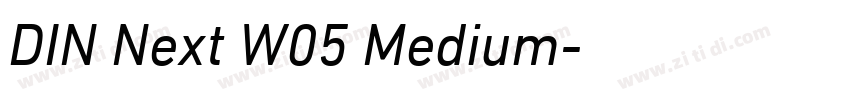 DIN Next W05 Medium字体转换